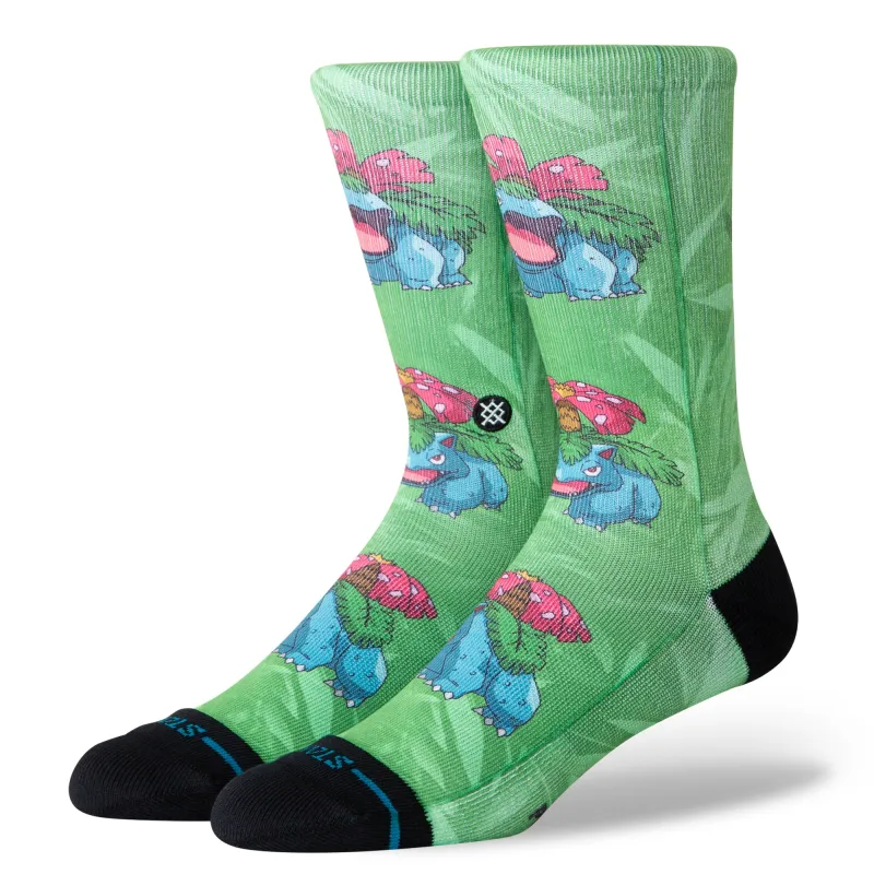 Pokémon x Stance Venusaur Crew Socks made by Stance