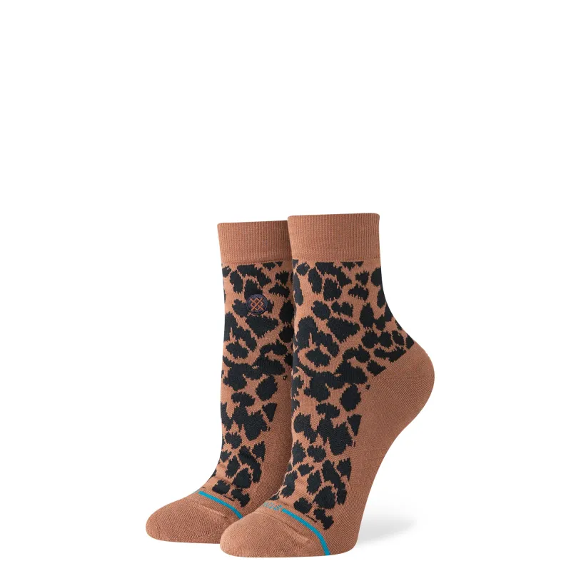 Womens Love Leopard Lowrider Socks made by Stance