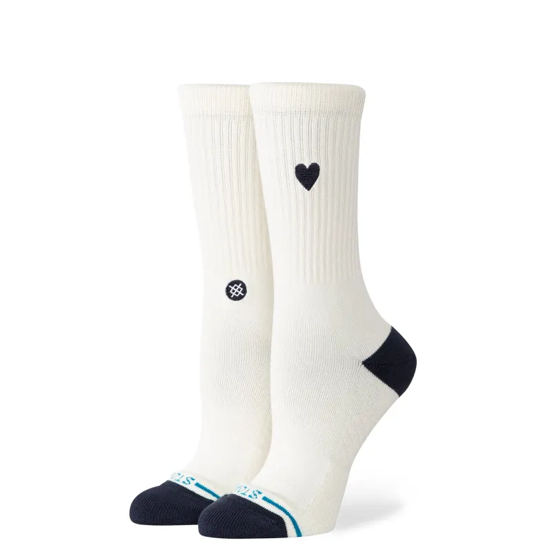 Womens Heart Crew Socks made by Stance