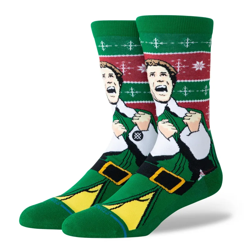 Elf x Stance Cold Outside Crew Socks made by Stance