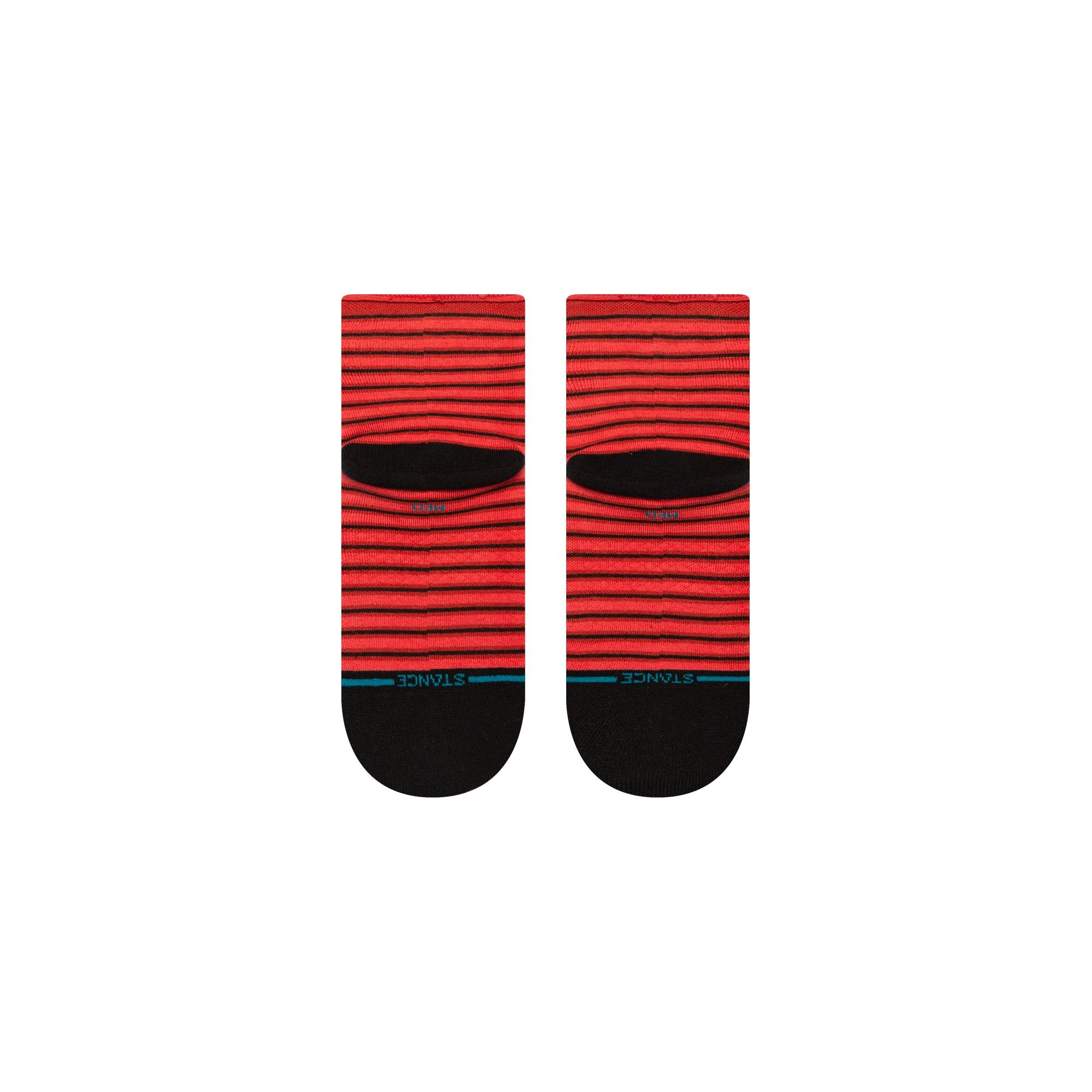 Womens Red Fade Quarter Socks sold by Stance product image thumbnail 3