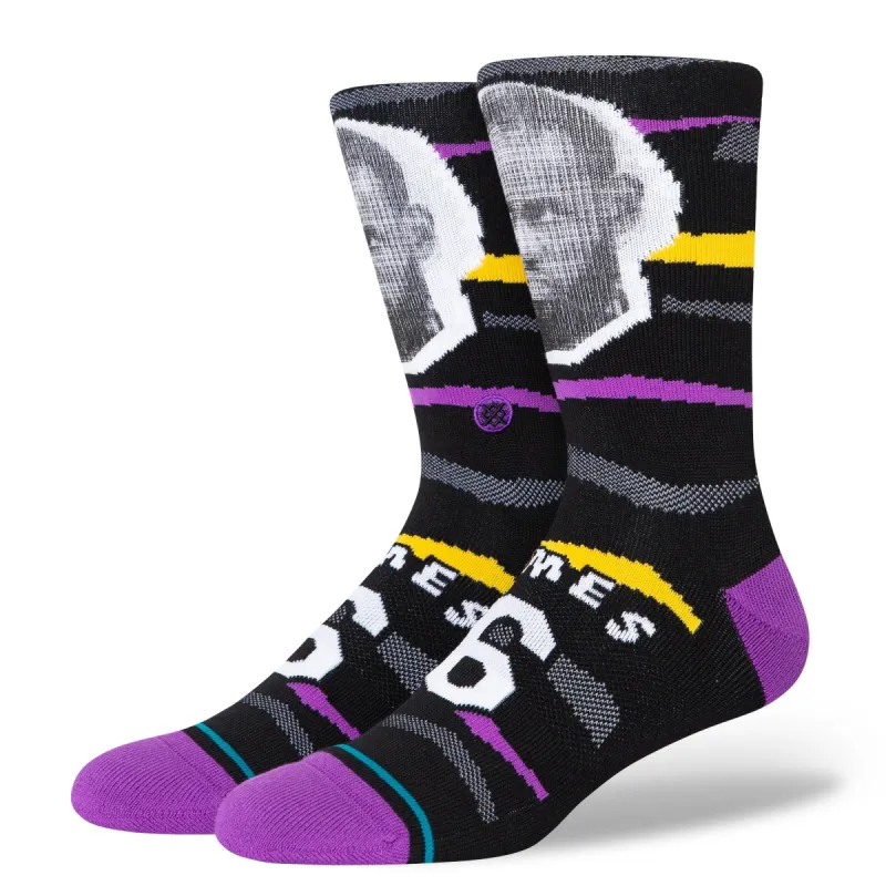 NBA x Stance Faxed Lebron Crew Socks sold by Stance