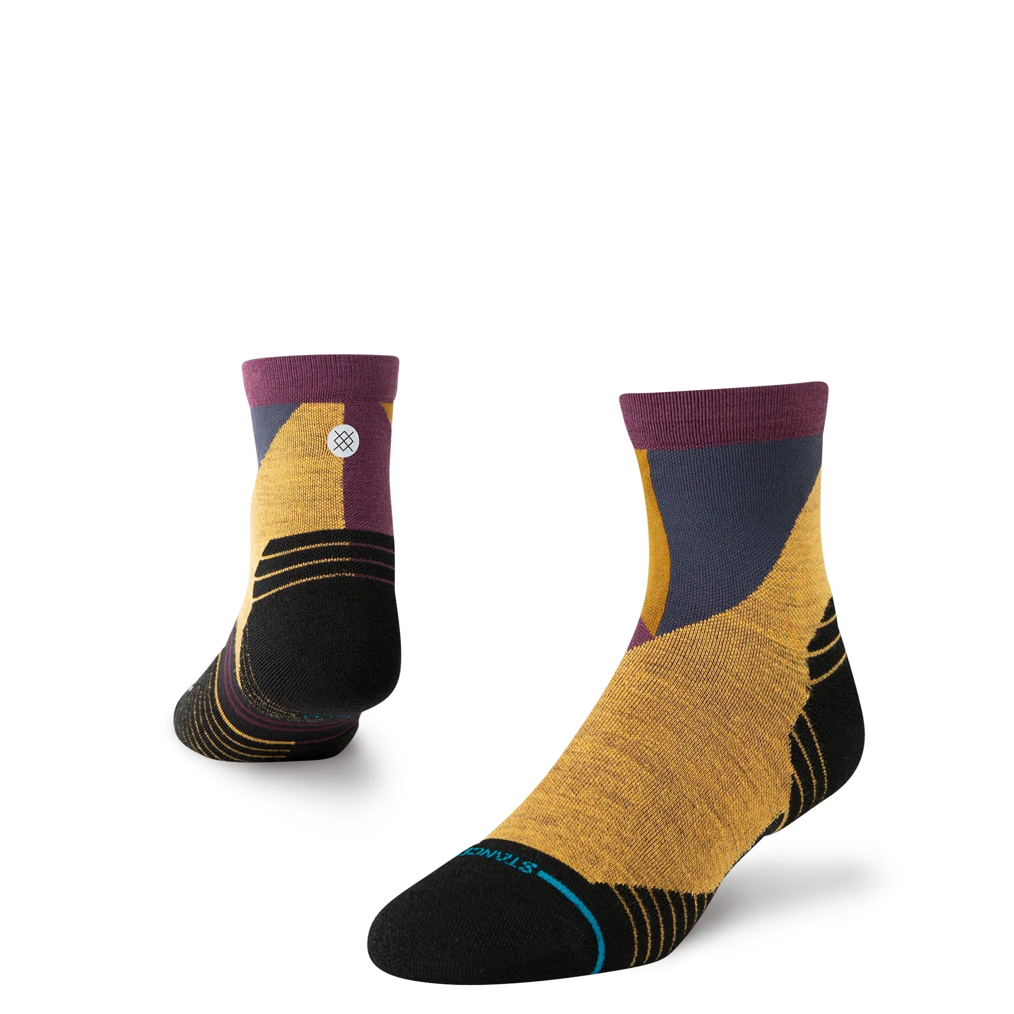 Vertical Wool Quarter Socks sold by Stance