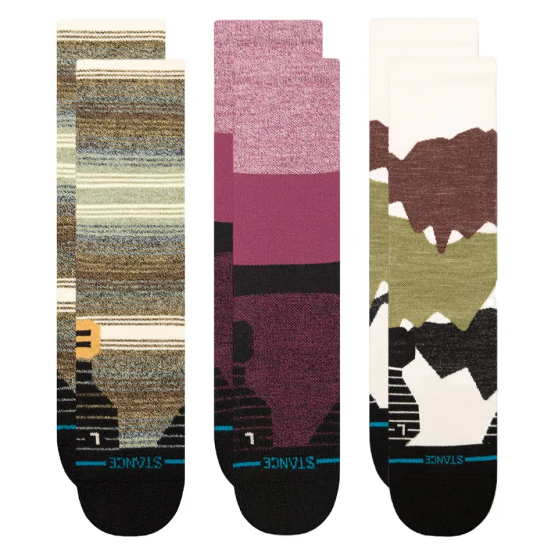 Stance Wool Hiking Crew Socks 3 Pack sold by Stance