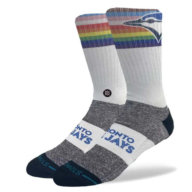 Toronto Blue Jays Pride Crew Socks sold by Stance