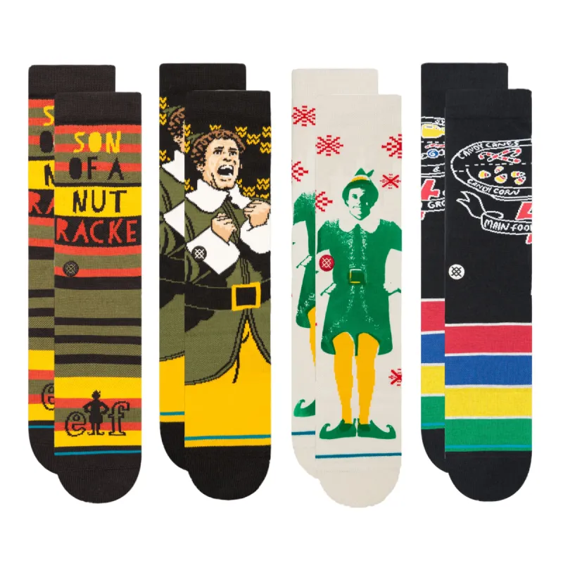 Elf x Stance Crew Socks 4 Pack sold by Stance