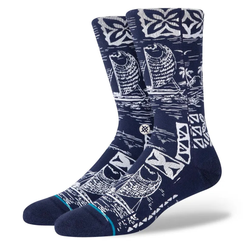Hawaii Pattern Crew Socks sold by Stance