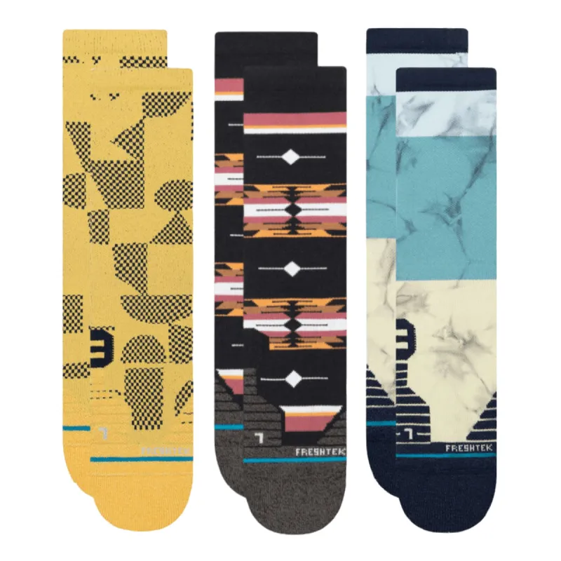 Print & Tie Dye Performance Crew Sock 3 Pack sold by Stance