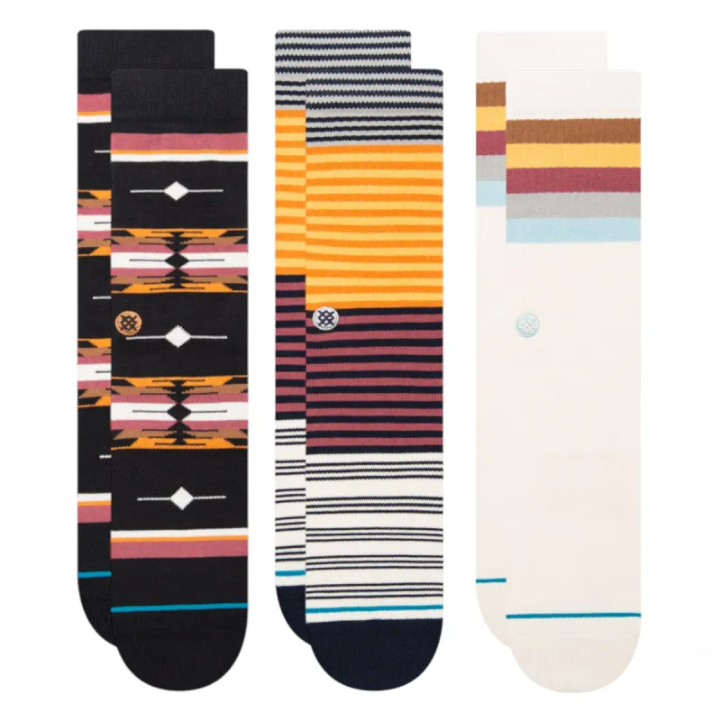 Stripes & Serape Crew Socks 3 Pack made by Stance