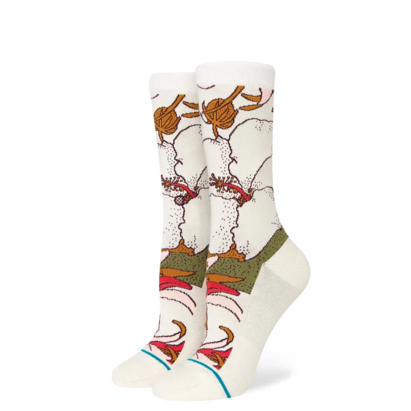Womens Flowers and Fields Crew Socks sold by Stance
