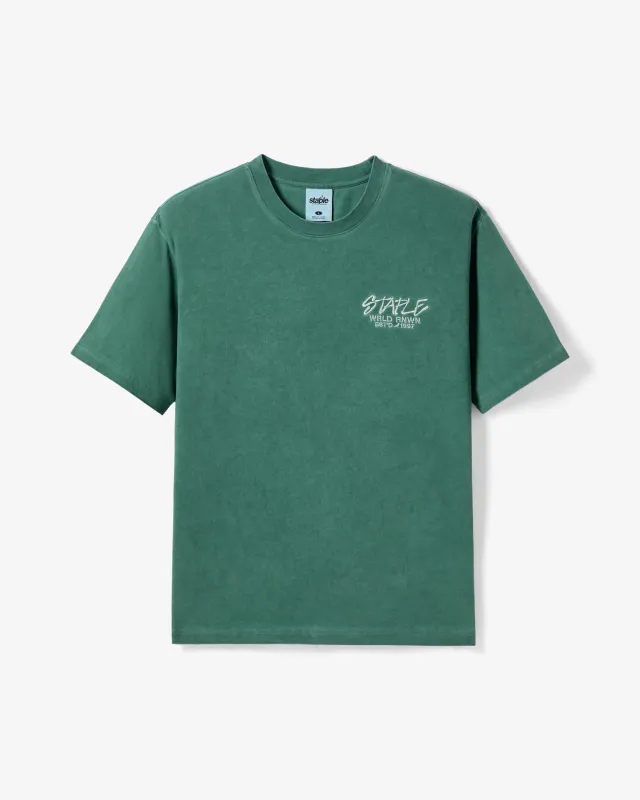 Evergreen Washed Tee sold by Staple