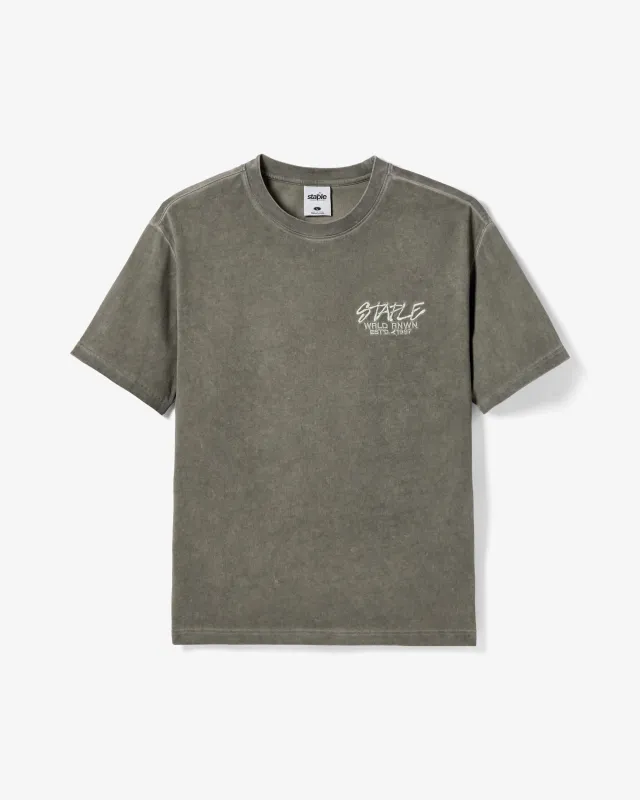 Evergreen Washed Tee sold by Staple