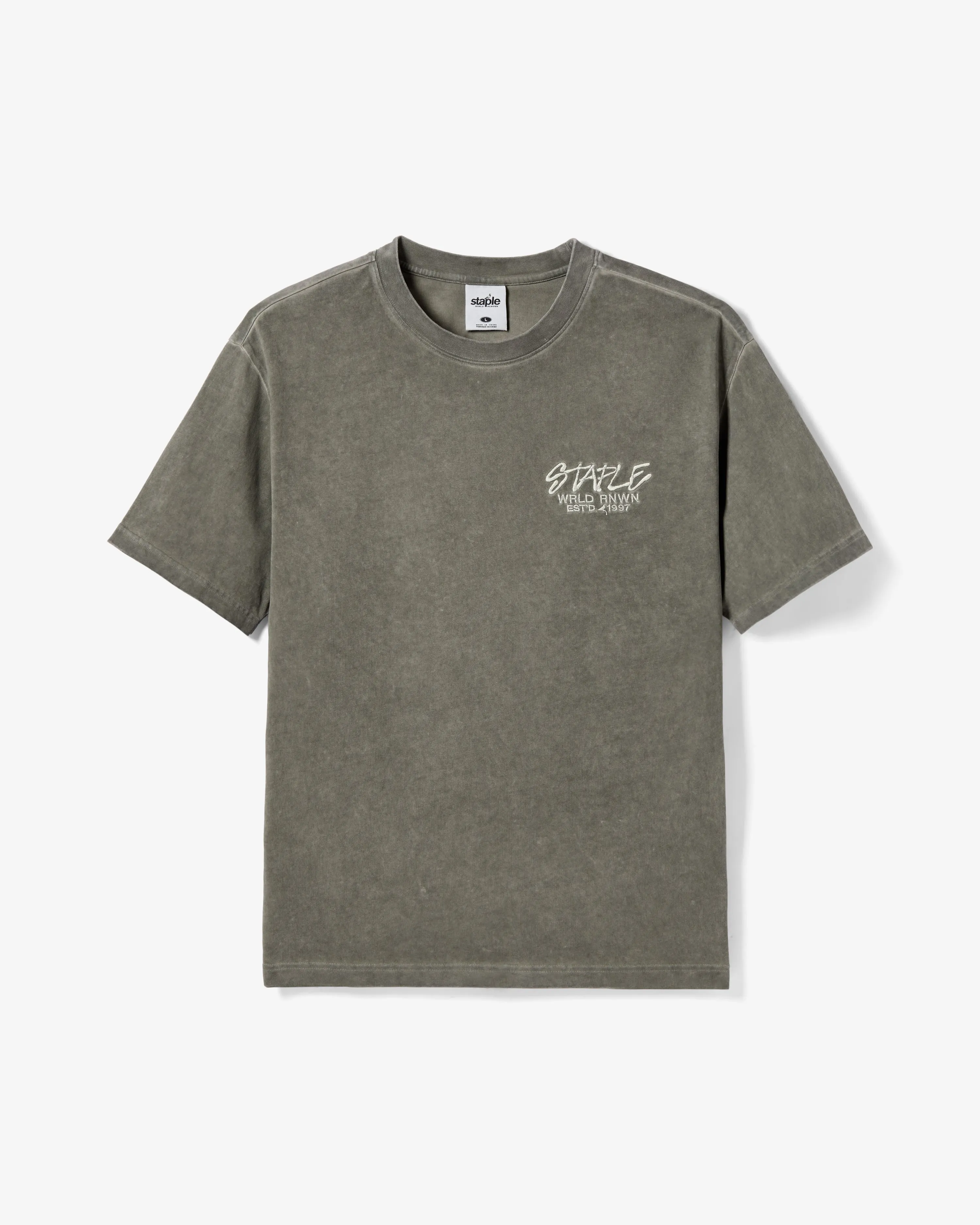 Evergreen Washed Tee sold by Staple