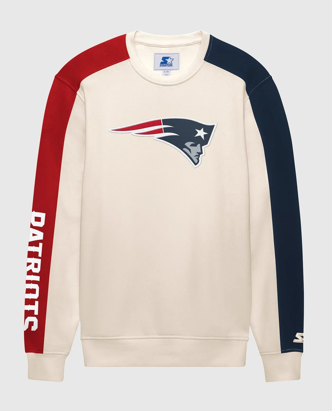New England Patriots Team Crew Long Sleeve Shirt sold by Starter
