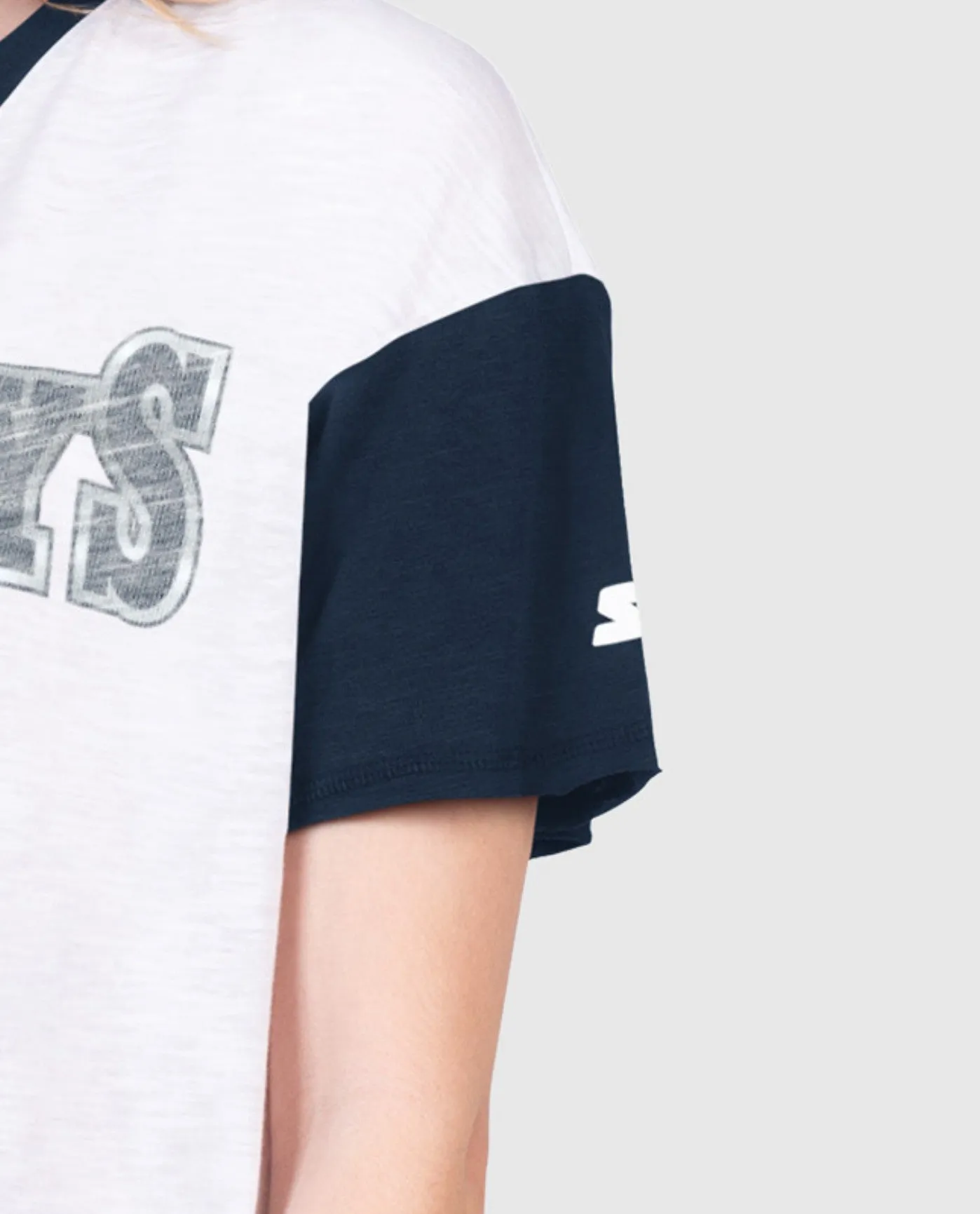 Women's Dallas Cowboys First Base Short Sleeve V-Neck Tee sold by Starter product image thumbnail 3