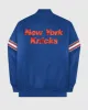 New York Knicks Varsity Satin Full-Snap Jacket sold by Starter