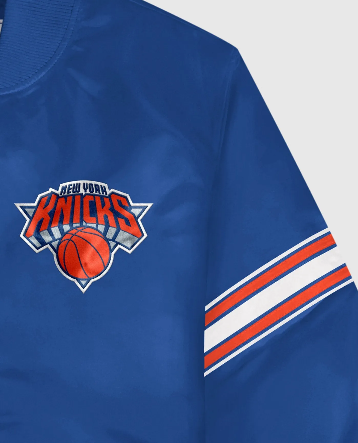 New York Knicks Varsity Satin Full-Snap Jacket sold by Starter product image thumbnail 2