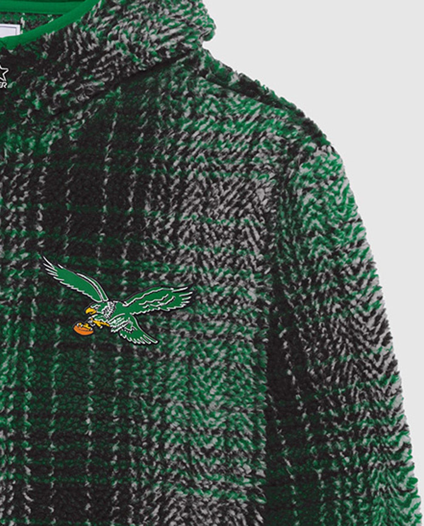 Philadelphia Eagles Gus Plaid Sherpa Pullover Jacket sold by Starter product image thumbnail 2