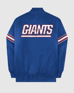 New York Giants Varsity Satin Full-Snap Jacket sold by Starter