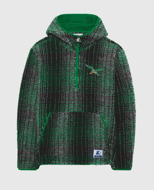 Philadelphia Eagles Gus Plaid Sherpa Pullover Jacket sold by Starter