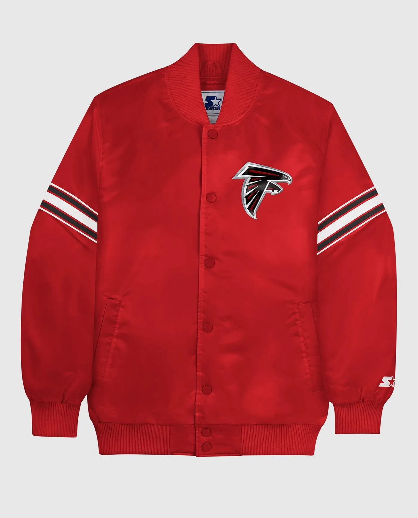 Atlanta Falcons Varsity Satin Full-Snap Jacket sold by Starter
