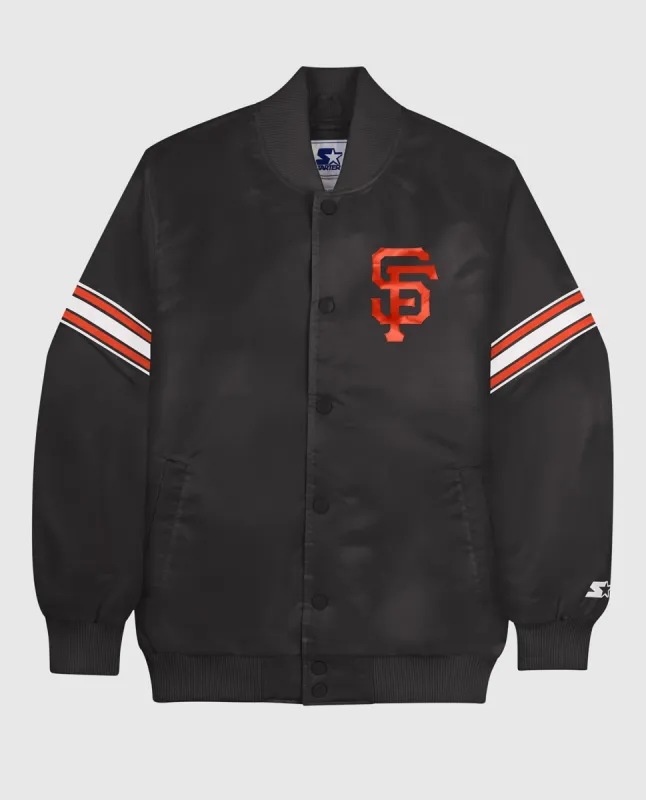 San Francisco Giants Varsity Satin Full-Snap Jacket sold by Starter