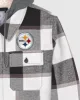Pittsburgh Steelers Sherpa Lined Plaid Jacket sold by Starter