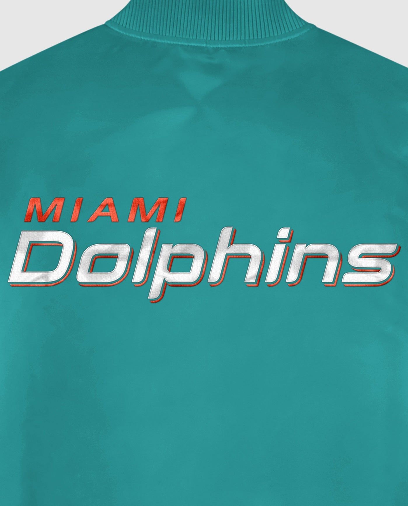 Miami Dolphins Varsity Satin Full-Snap Jacket sold by Starter product image thumbnail 3