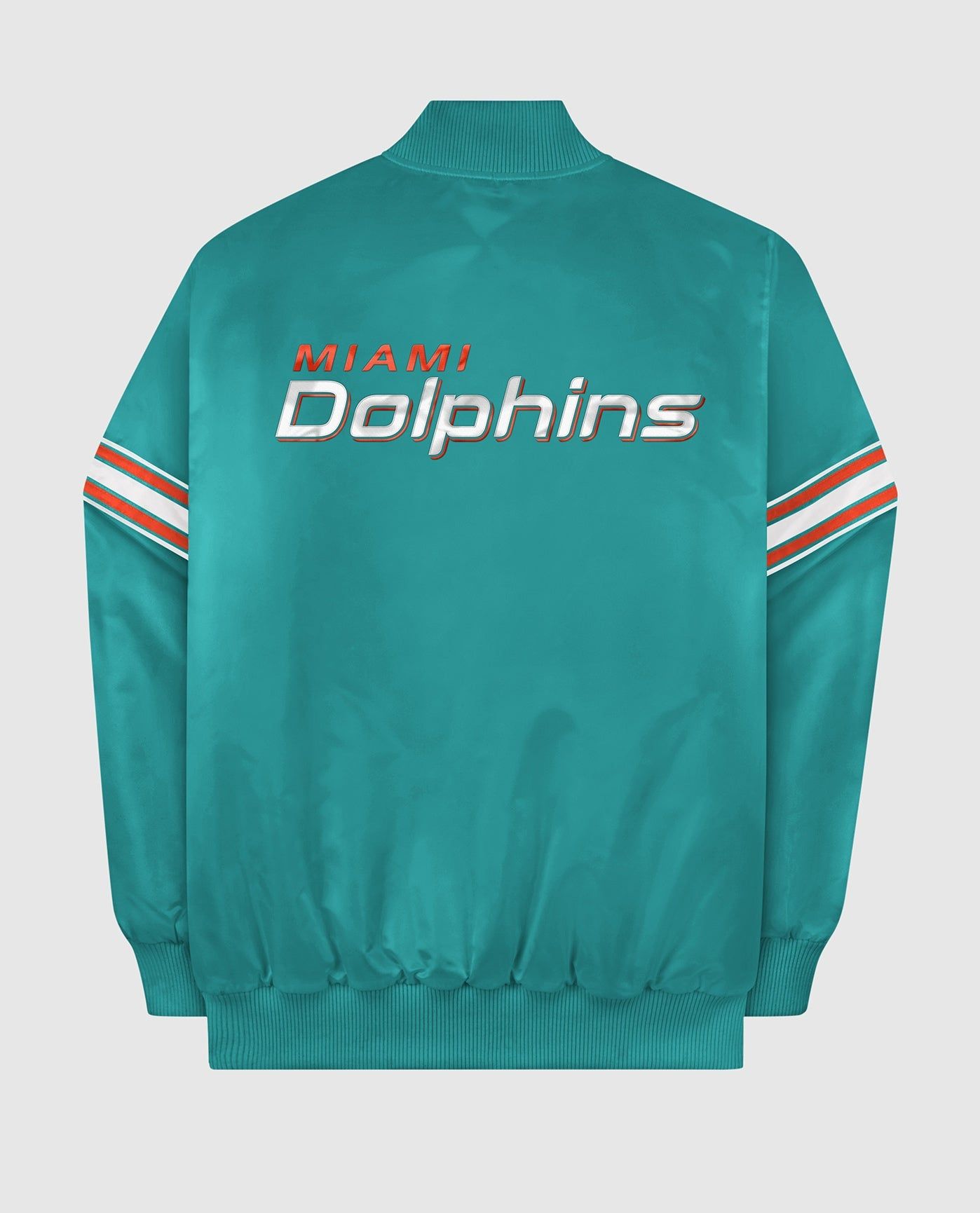 Miami Dolphins Varsity Satin Full-Snap Jacket sold by Starter product image thumbnail 4