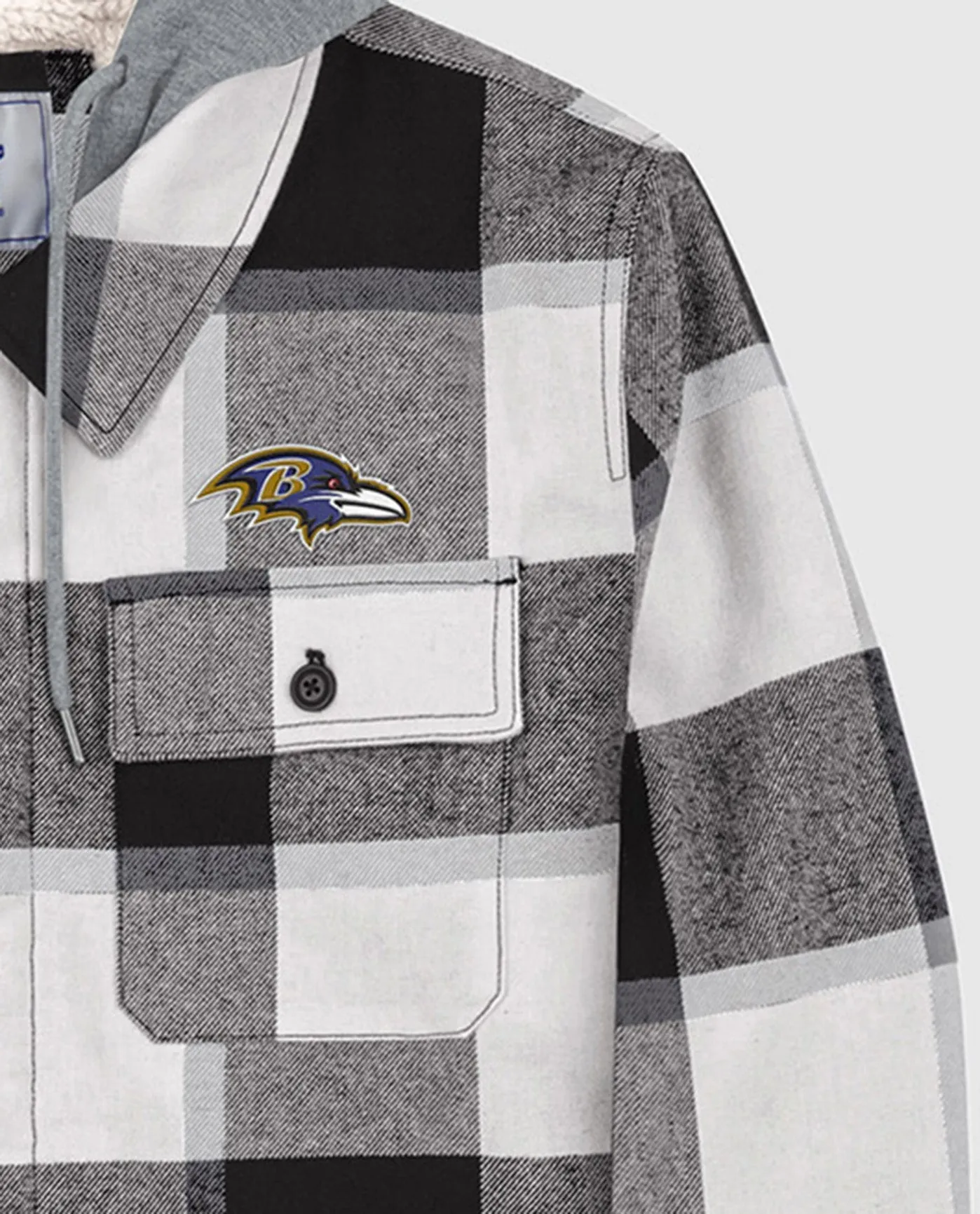 Baltimore Ravens The Big Joe Sherpa Lined Plaid Jacket sold by Starter product image thumbnail 2