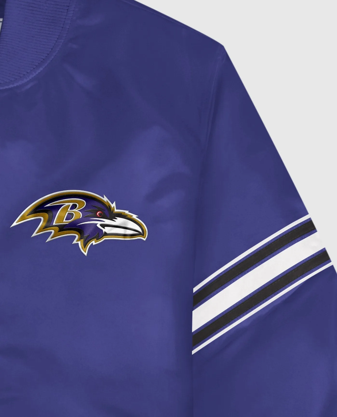 Baltimore Ravens Varsity Satin Full-Snap Jacket sold by Starter product image thumbnail 2
