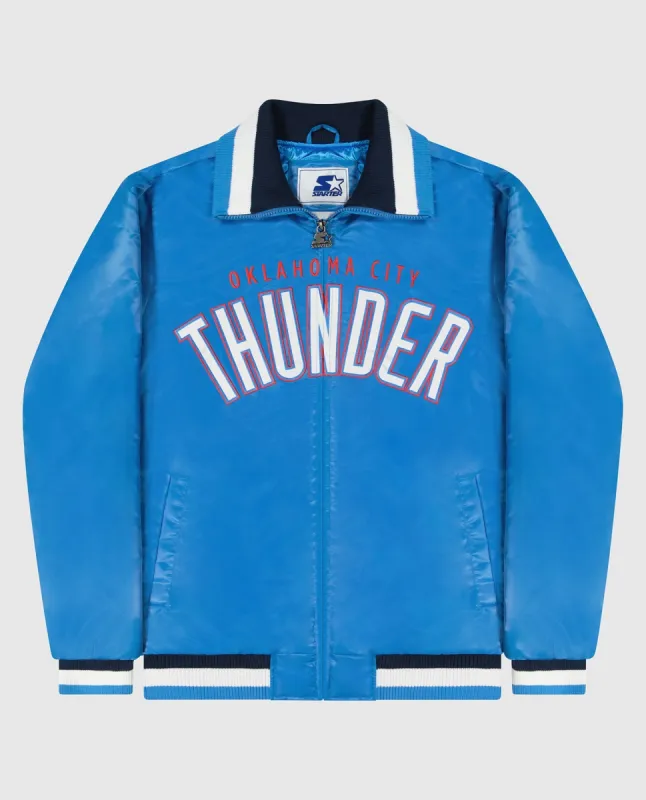 Oklahoma City Thunder Varsity Satin Full-Zip Jacket sold by Starter
