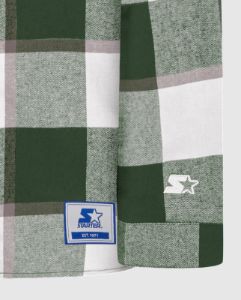 Green Bay Packers Sherpa Lined Plaid Jacket sold by Starter