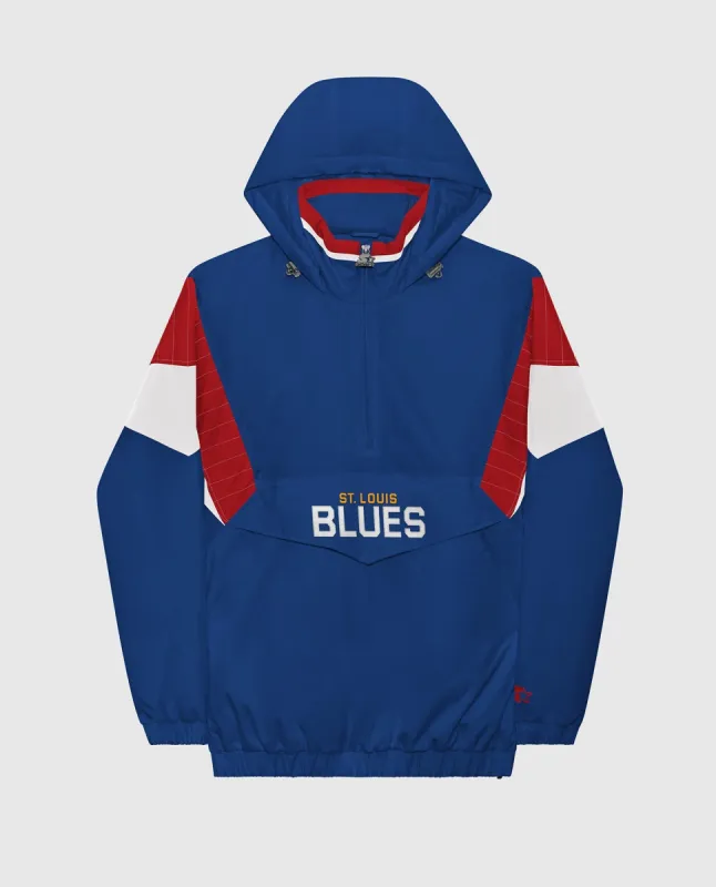 St. Louis Blues Breakaway Nylon Half-Zip Jacket sold by Starter