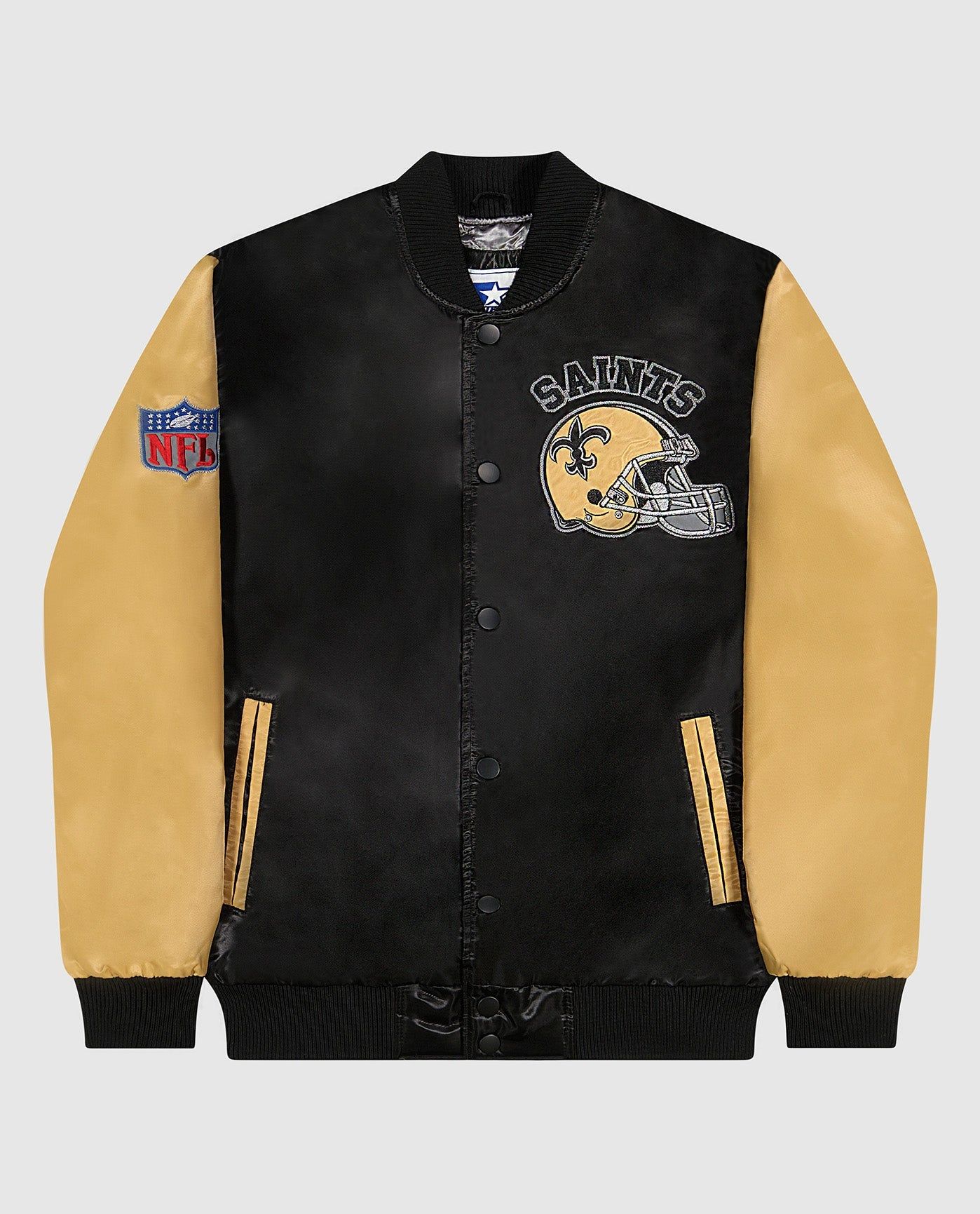 New Orleans Saints Varsity Satin Full-Snap Jacket sold by Starter