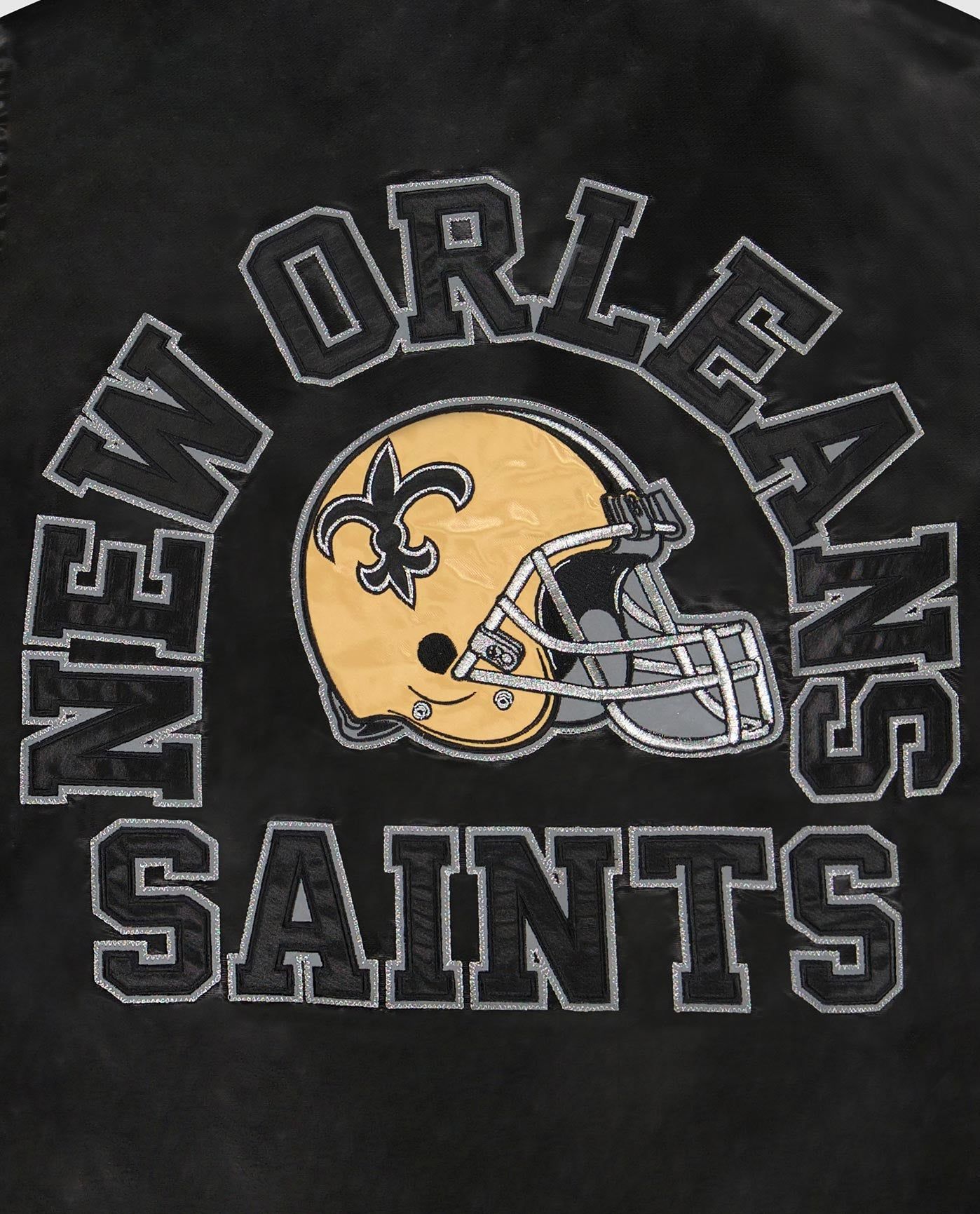 New Orleans Saints Varsity Satin Full-Snap Jacket sold by Starter product image thumbnail 3
