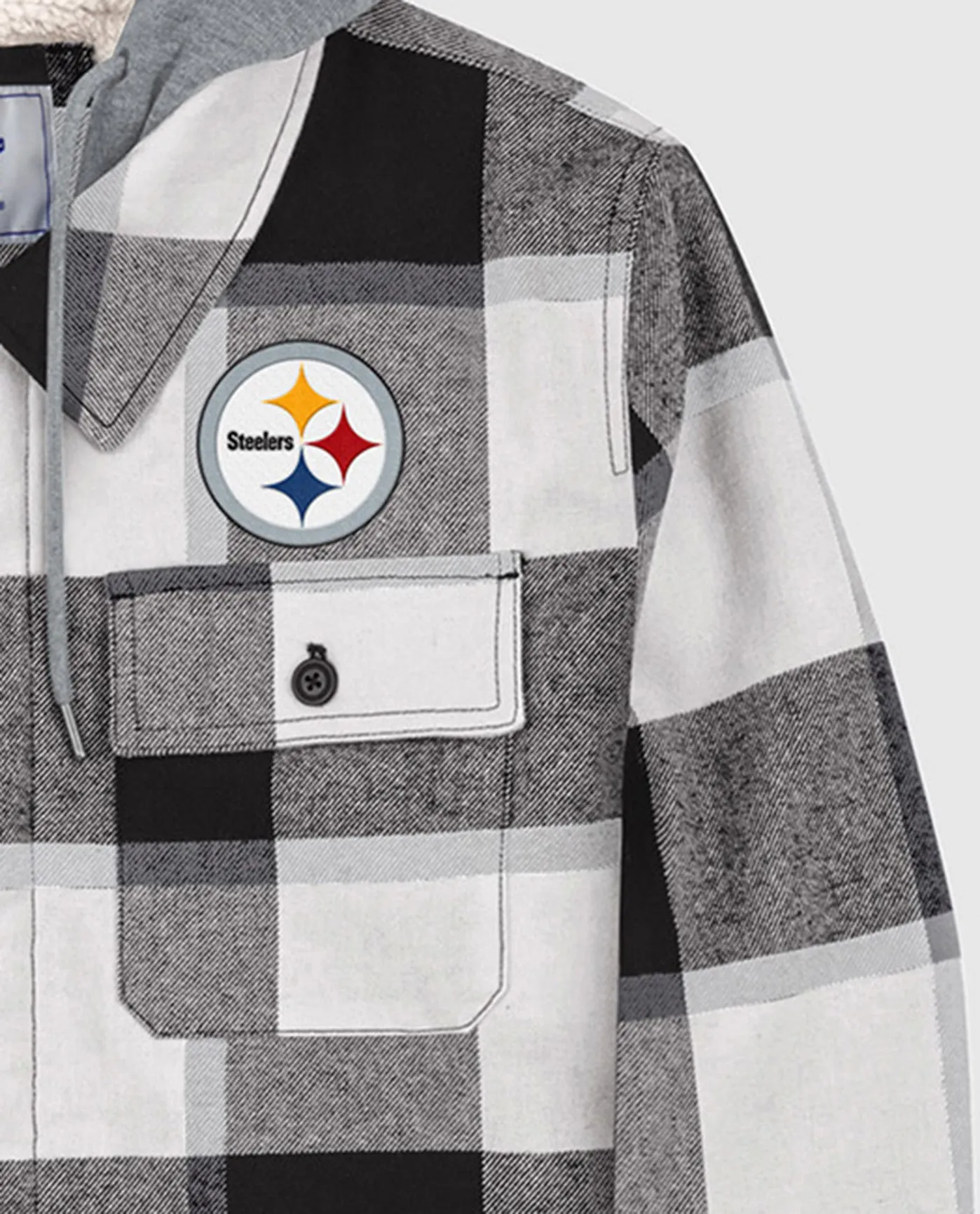 Pittsburgh Steelers The Big Joe Sherpa Lined Plaid Jacket sold by Starter product image thumbnail 2