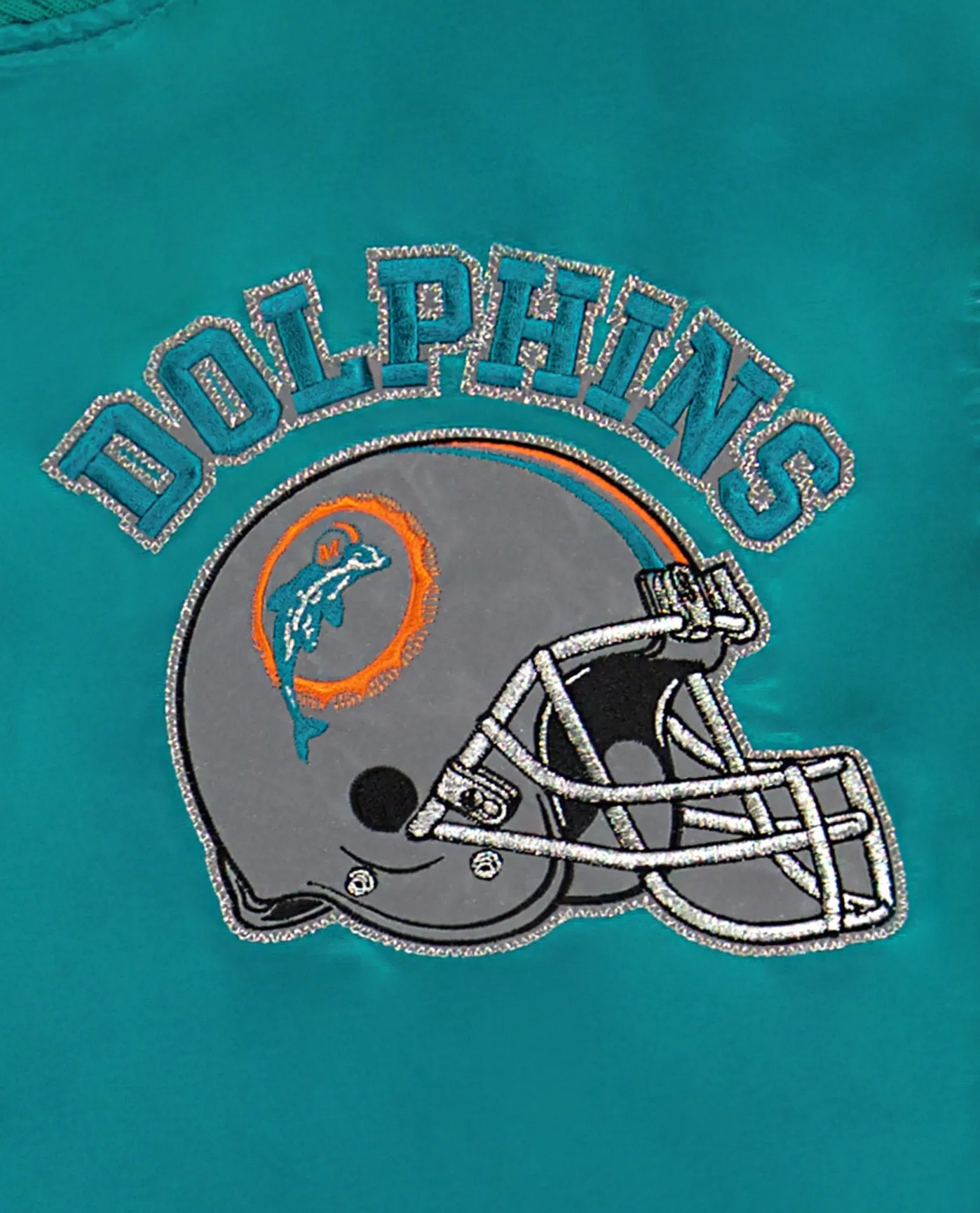 Miami Dolphins Varsity Satin Full-Snap Jacket sold by Starter product image thumbnail 2