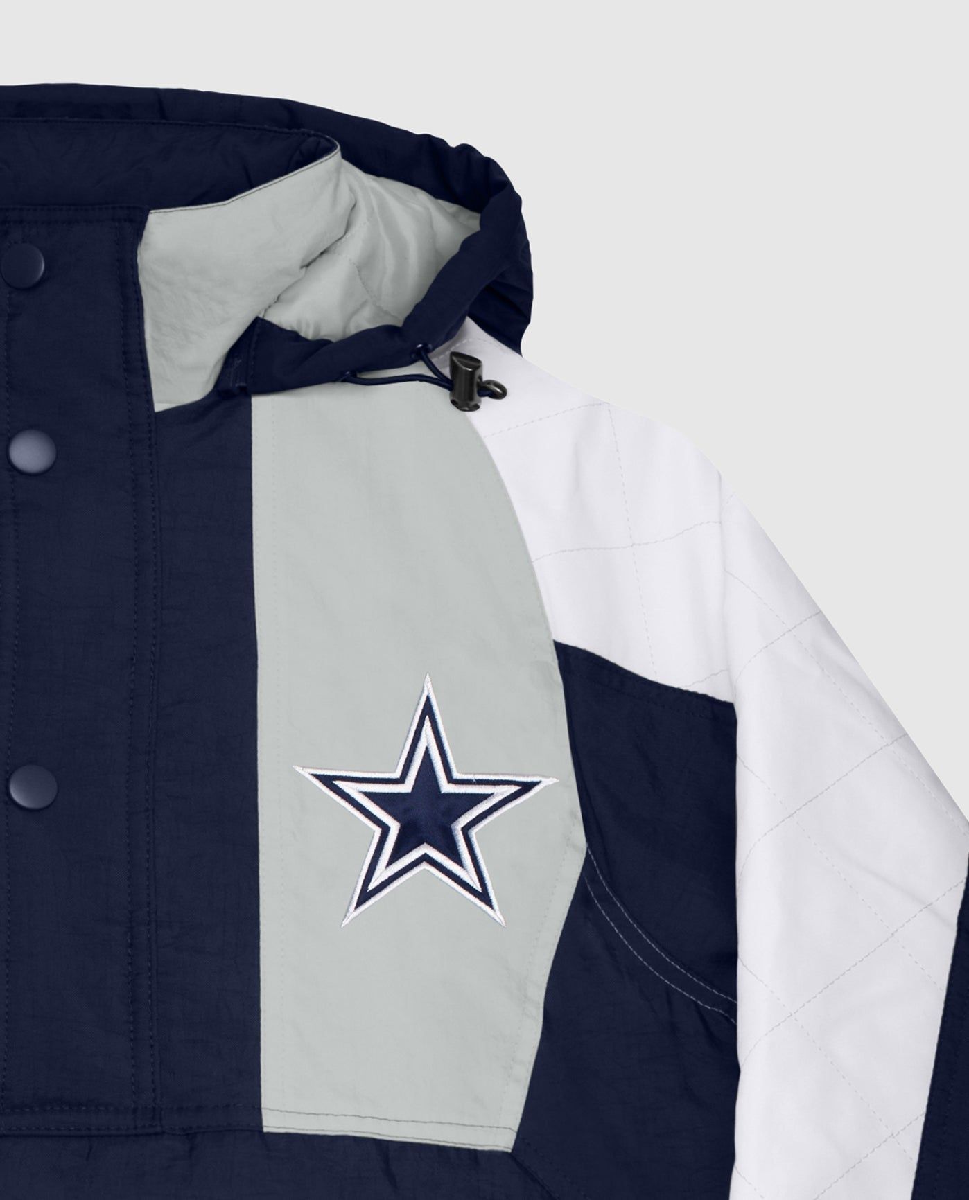 Dallas Cowboys Hooded Nylon Half-Zip Jacket sold by Starter product image thumbnail 2