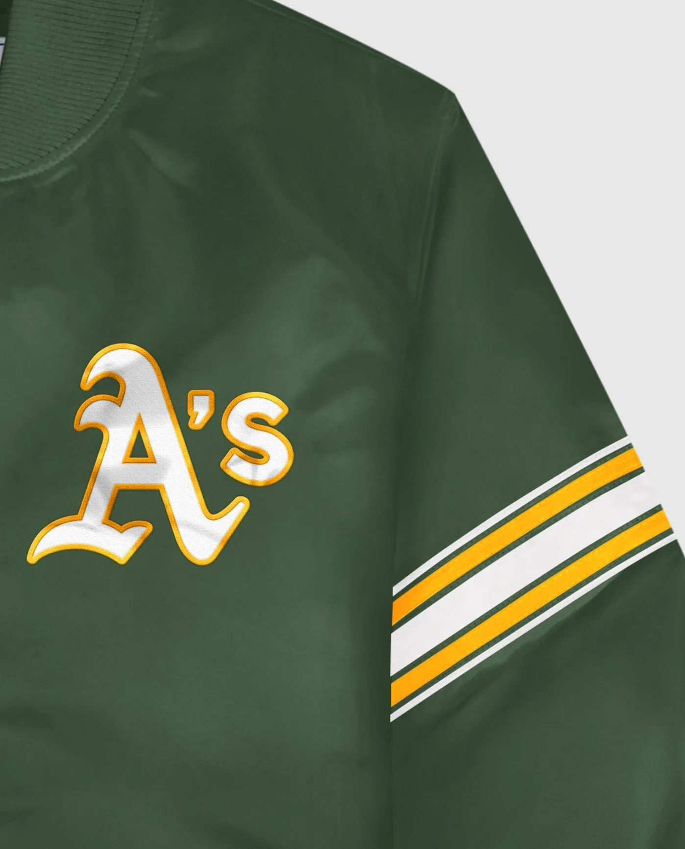 Oakland Athletics Varsity Satin Full-Snap Jacket sold by Starter product image thumbnail 2