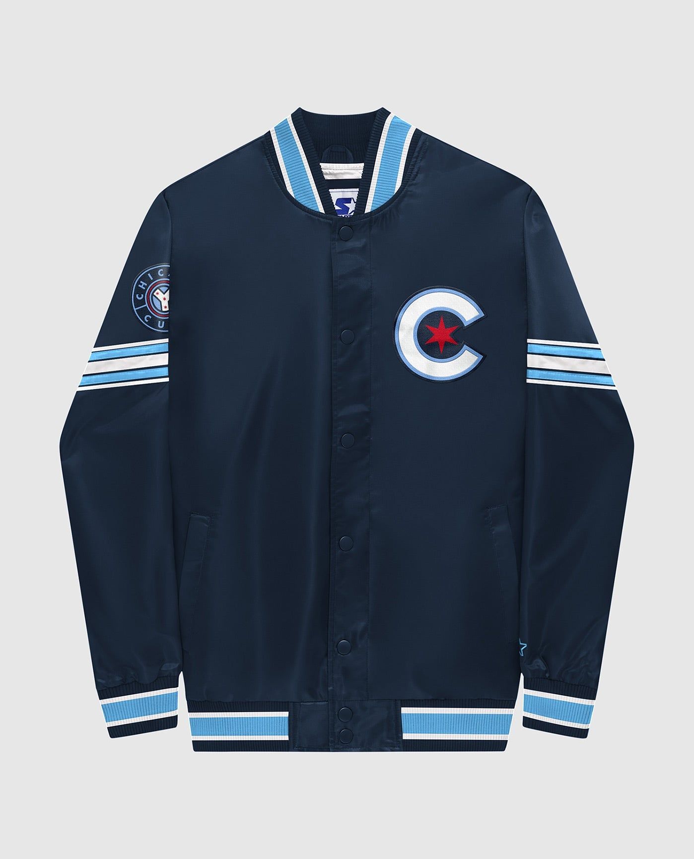 City Connect Chicago Cubs Satin Full-Snap Jacket sold by Starter