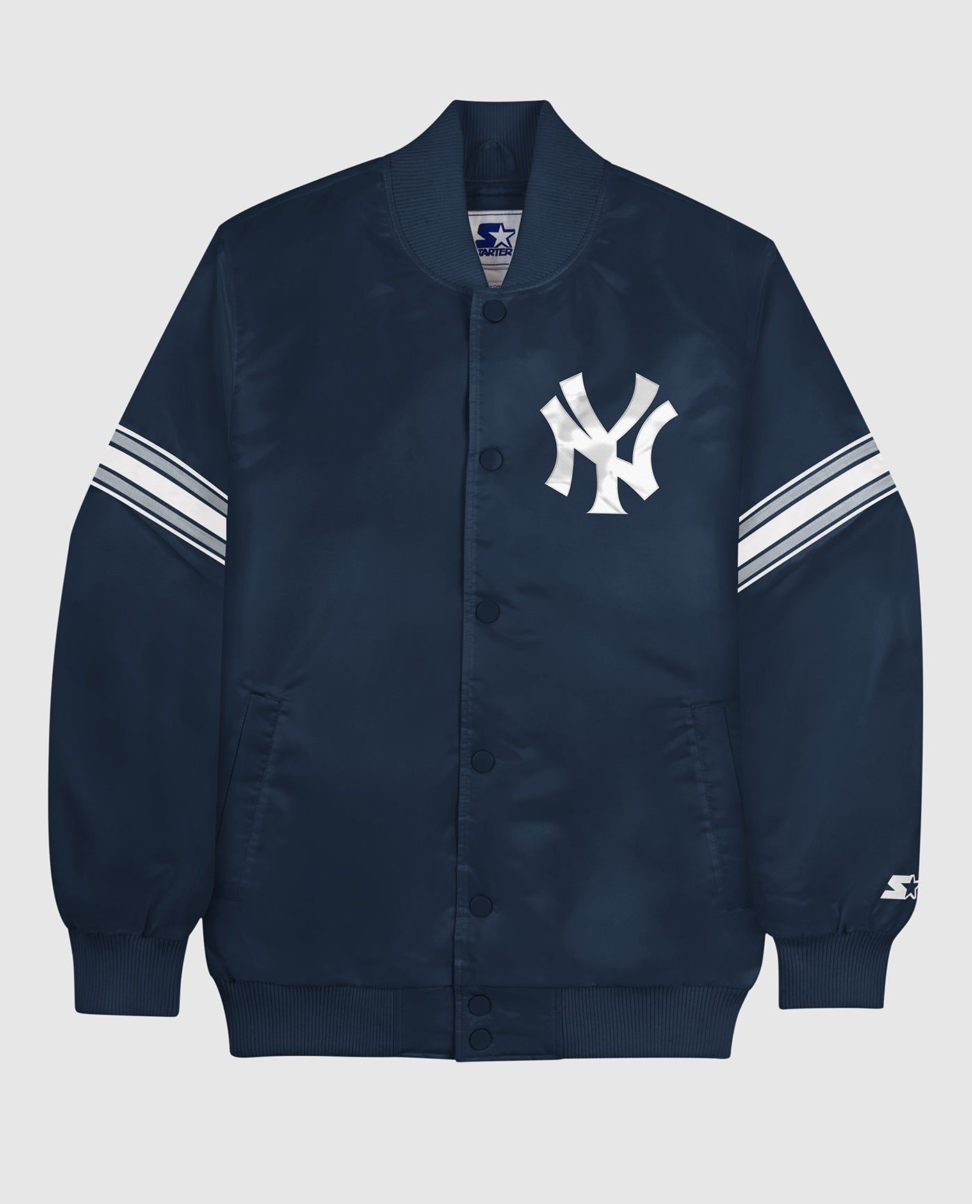 New York Yankees Varsity Satin Full-Snap Jacket sold by Starter