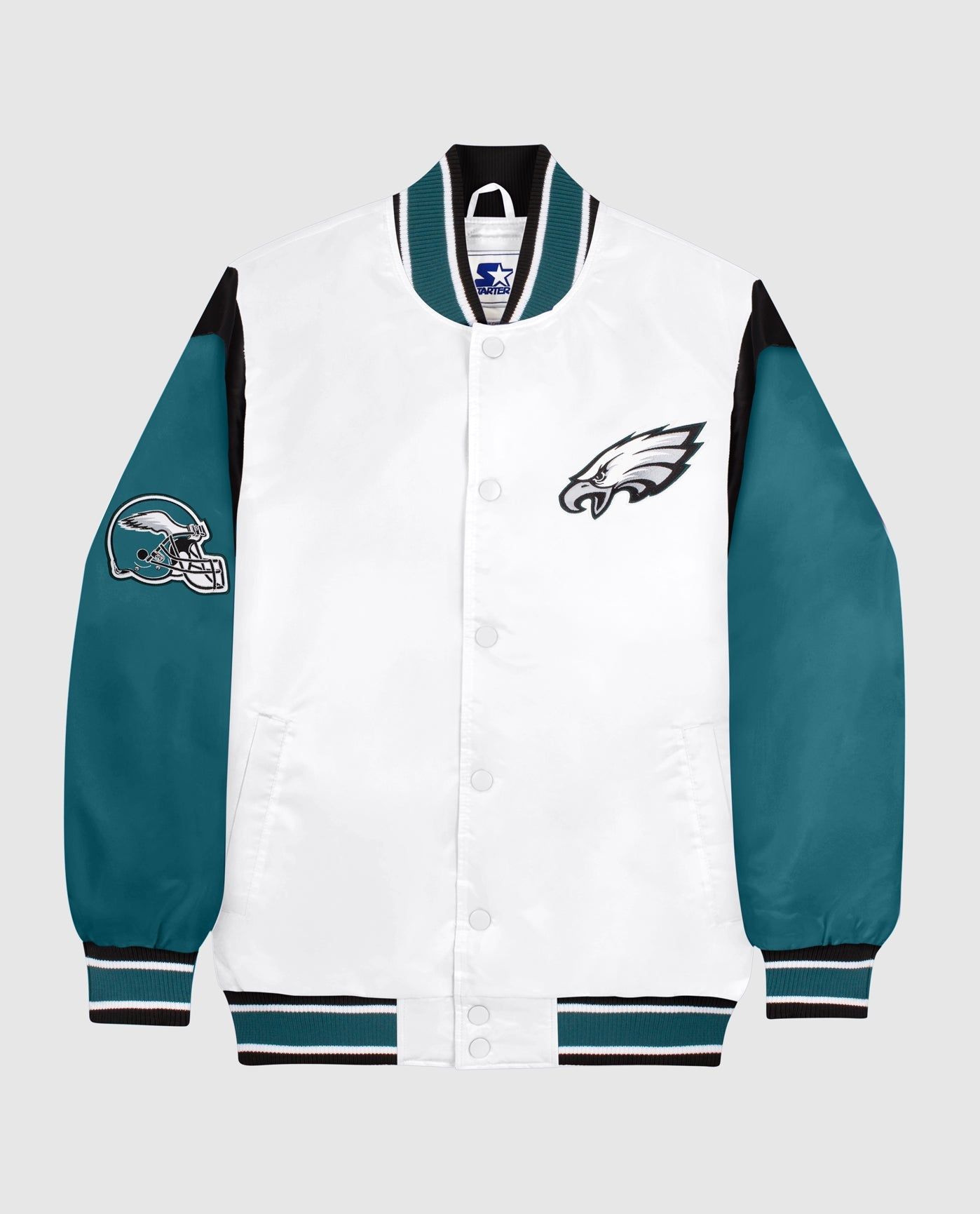 Philadelphia Eagles Satin Full-Snap Jacket sold by Starter