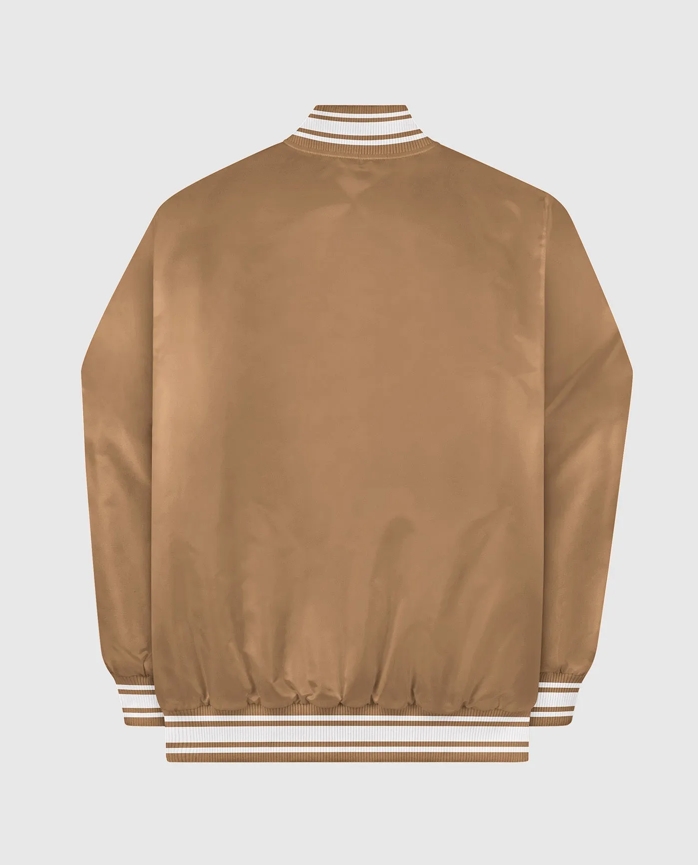 Starter Locker Room Full-Snap Satin Jacket Wheat sold by Starter product image thumbnail 4