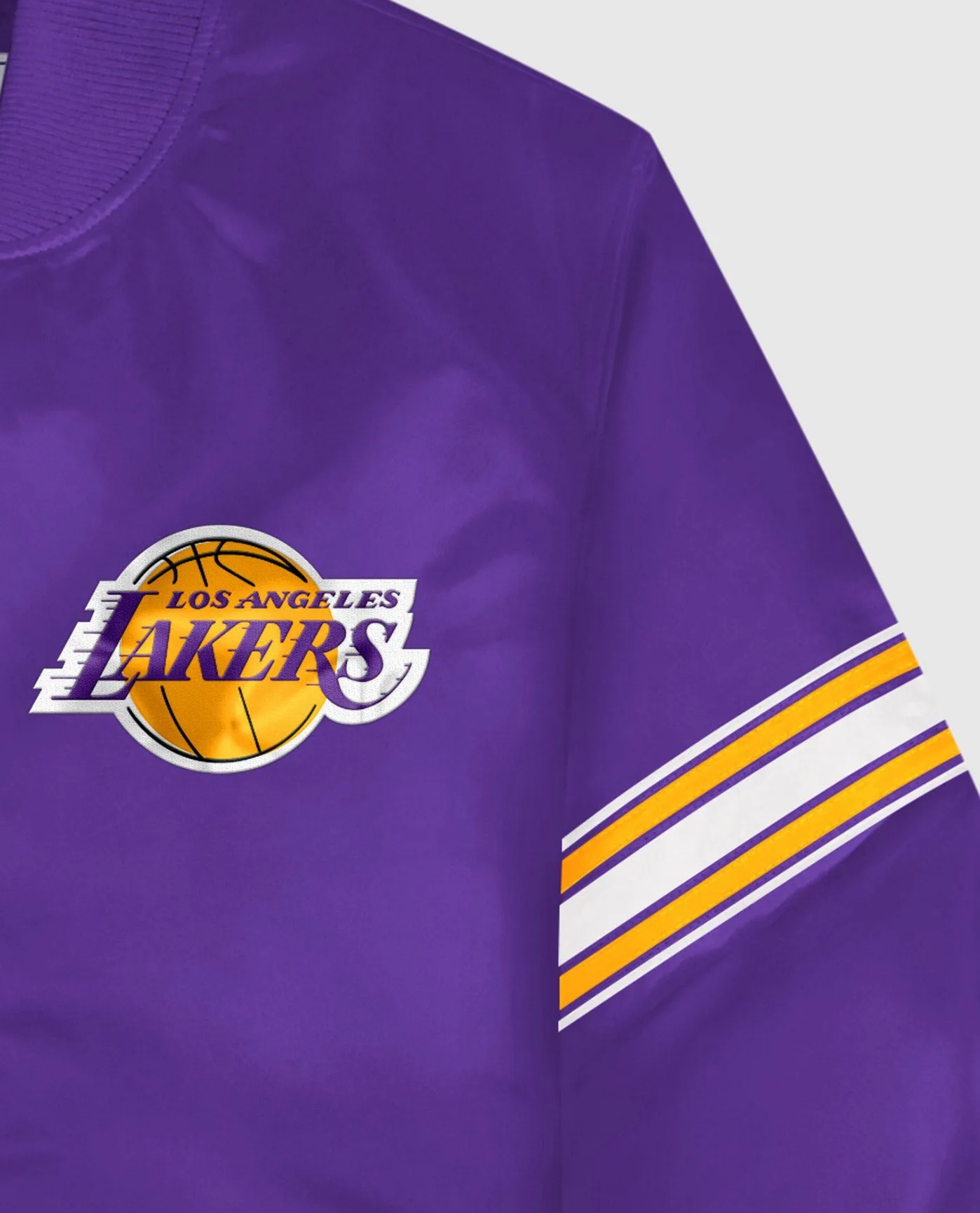 Los Angeles Lakers Varsity Satin Full-Snap Jacket sold by Starter product image thumbnail 2