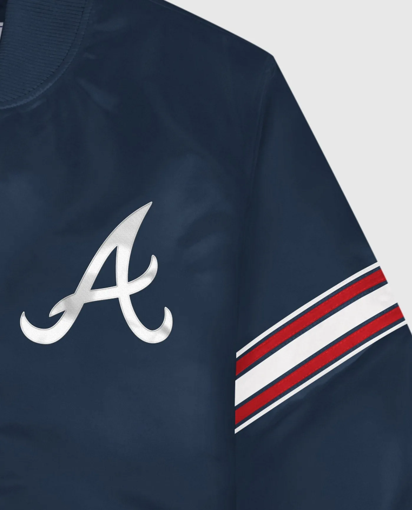 Atlanta Braves Varsity Satin Full-Snap Jacket sold by Starter product image thumbnail 2