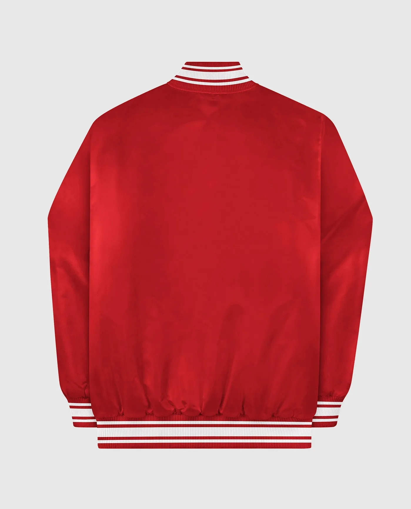 Starter Locker Room Full-Snap Satin Jacket Red sold by Starter product image thumbnail 4