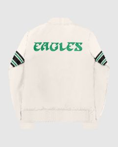 Women's Philadelphia Eagles Varsity Satin Full-Snap Jacket sold by Starter