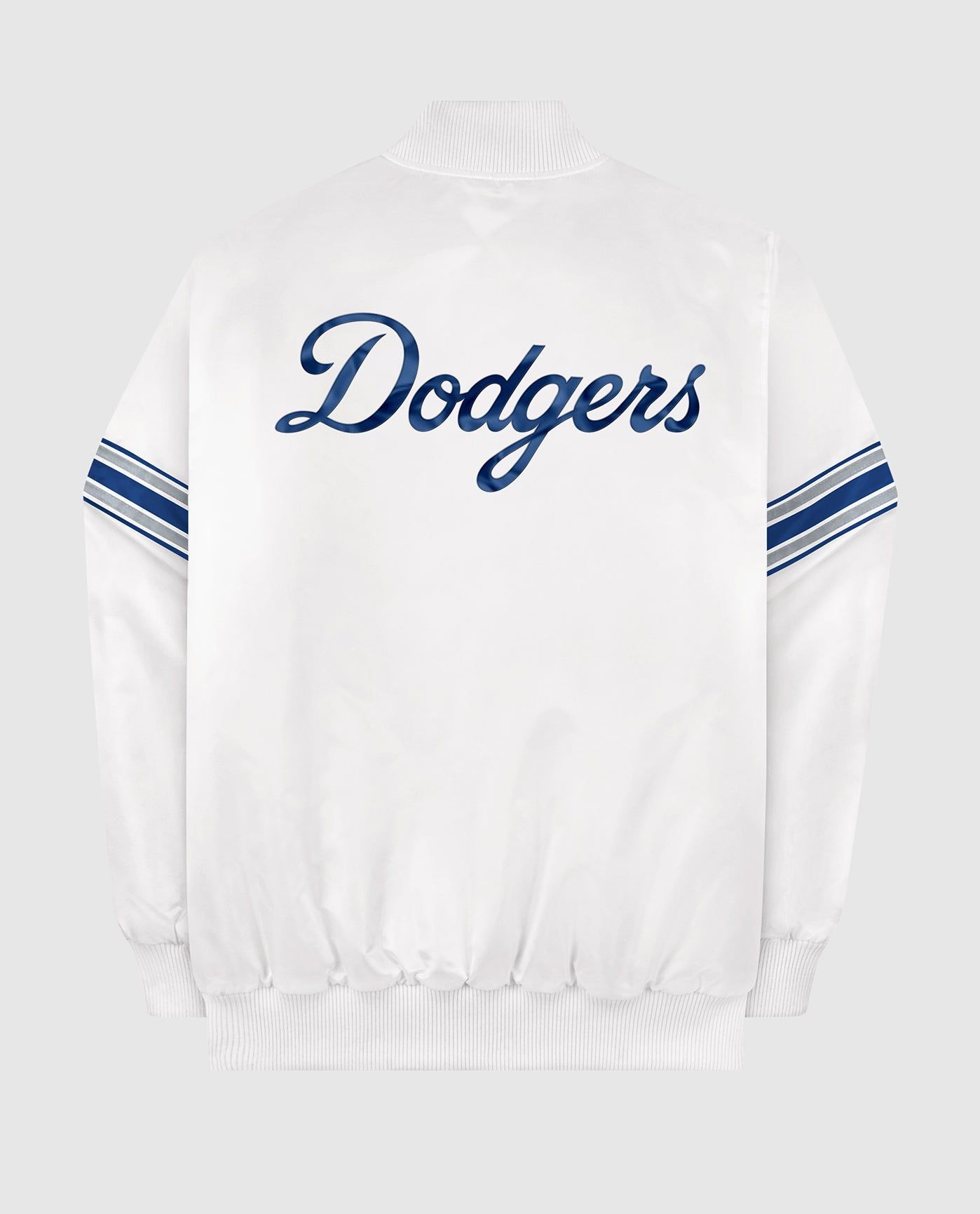 Los Angeles Dodgers White Varsity Satin Full-Snap Jacket sold by Starter product image thumbnail 4