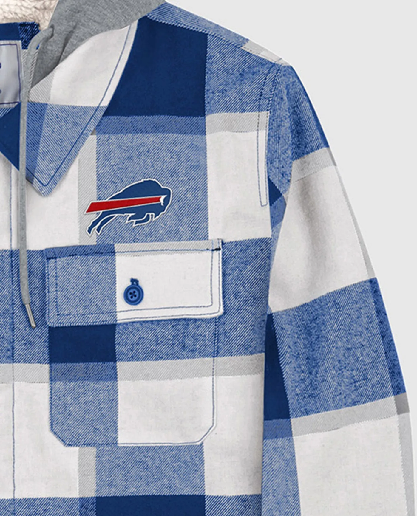 Buffalo Bills The Big Joe Sherpa Lined Plaid Jacket sold by Starter product image thumbnail 2